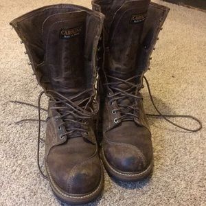 Carolina lineman boots size 10 D.